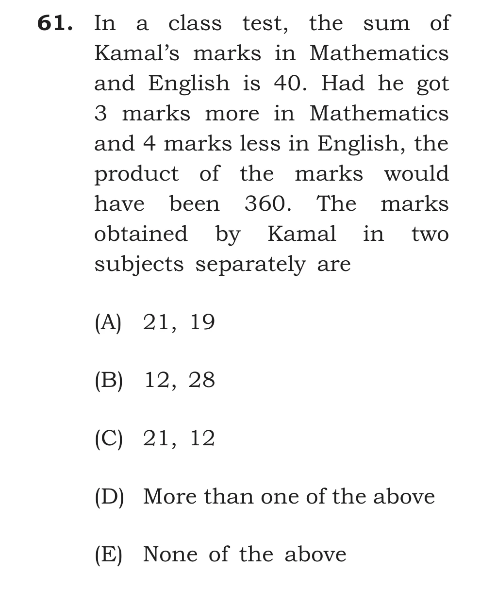 Official English Cutout Q.61